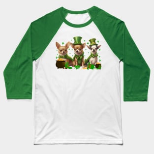 My Chihuahua Is My Lucky Charm St Patricks Day Baseball T-Shirt